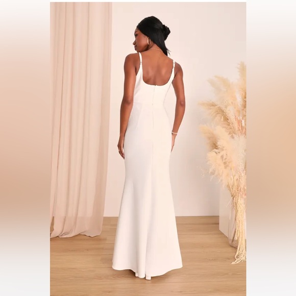 NWT Lulu’s Infinite Glory White Maxi Dress - Picture 2 of 4